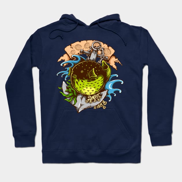 Fierce Fugu Hoodie by RadCoolguy